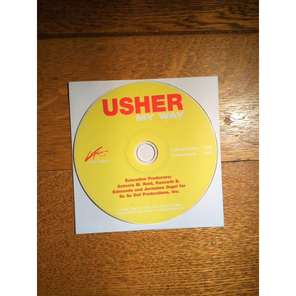 Usher - My Way CD Single 1997 Oop Disc Only